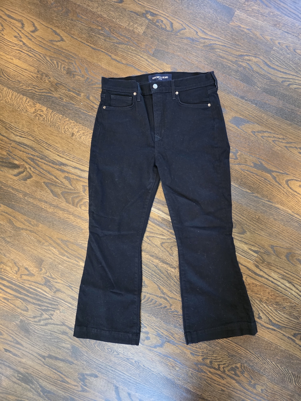 Veronica Beard Black Ankle Flared Jeans- SIZE 32